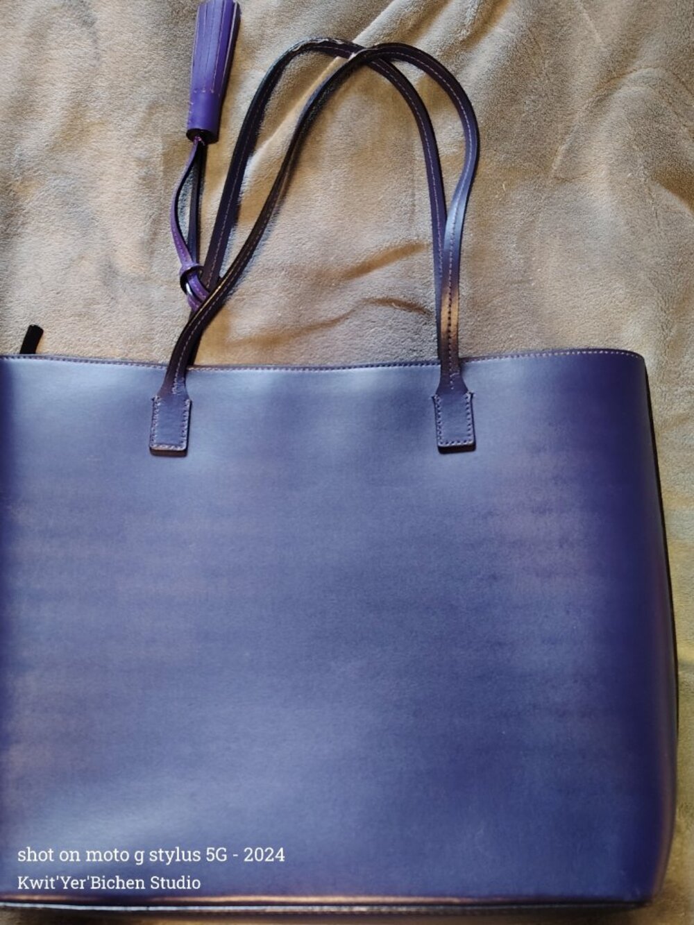 Kate Spade Purse Blue Purple Indigo